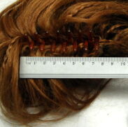 SZCZĘKA / KLAMRA Z WŁOSAMI / DOPINKA  BRĄZOWA                                                                             (0137-5 SAH) - 4