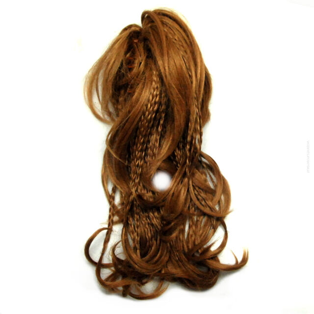 SZCZĘKA / KLAMRA Z WŁOSAMI / DOPINKA  BRĄZOWA                                                                             (0137-5 SAH)