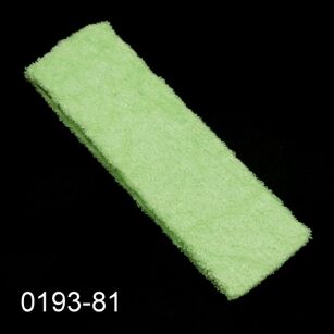 OPASKA ELASTYCZNA Z FROTY ZIELONA (6 cm)                                                             0193-81