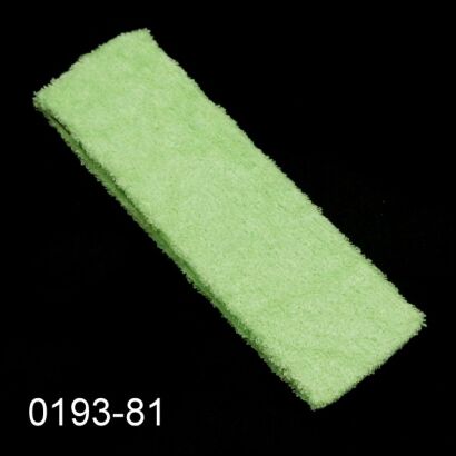 OPASKA NA GŁOWĘ ELASTYCZNA Z FROTY SELEDYNOWA (6 cm) 0193-81