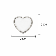 KOLCZYKI SERCA BIAŁE                                                                    (0665-135 SA) - 3