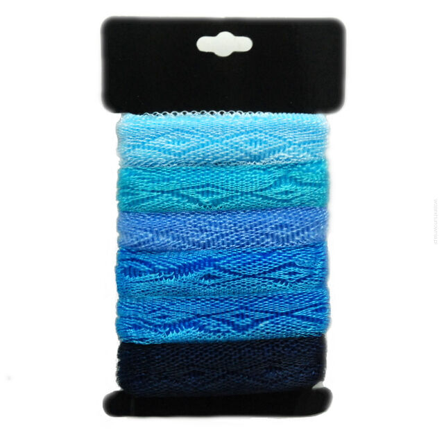 GUMKI DO WŁOSÓW FROTKI NIEBIESKIE (8 SZTUK) 0006-40