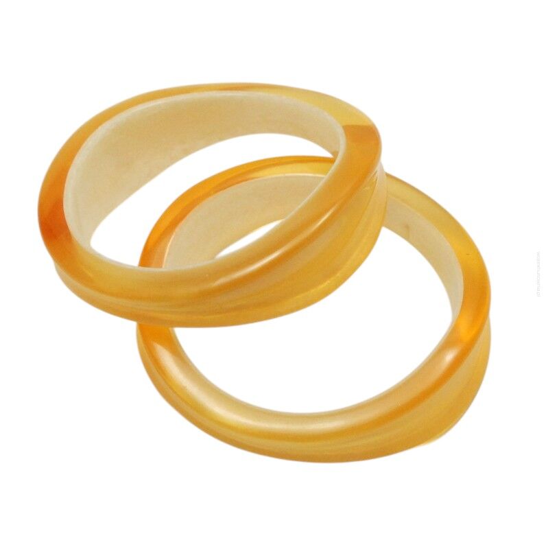 BRANSOLETKI PLASTIKOWE ŻÓŁTE 2 SZTUKI                                                                    (5635 SAM)