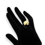 ZESTAW PIERŚCIONKI REGULOWANE KWIATY I RYBY ODCIENIE ŻÓŁTEGO 18 SZTUK                                                                                              (0604-46) - 3