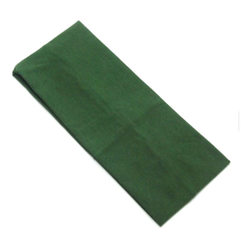OPASKA NA GŁOWĘ ELASTYCZNA SZEROKA ZIELONA  9 cm (0174-41 SA)