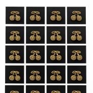 KOLCZYKI NA PALETCE METALOWE (12 PAR) WISIENKI 0714-31 - 2