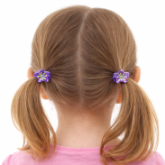 GUMKI DO WŁOSÓW DZIECIĘCE FIOLETOWE GWIAZDKI 4 SZTUKI (0194-33 SAMH) - 3