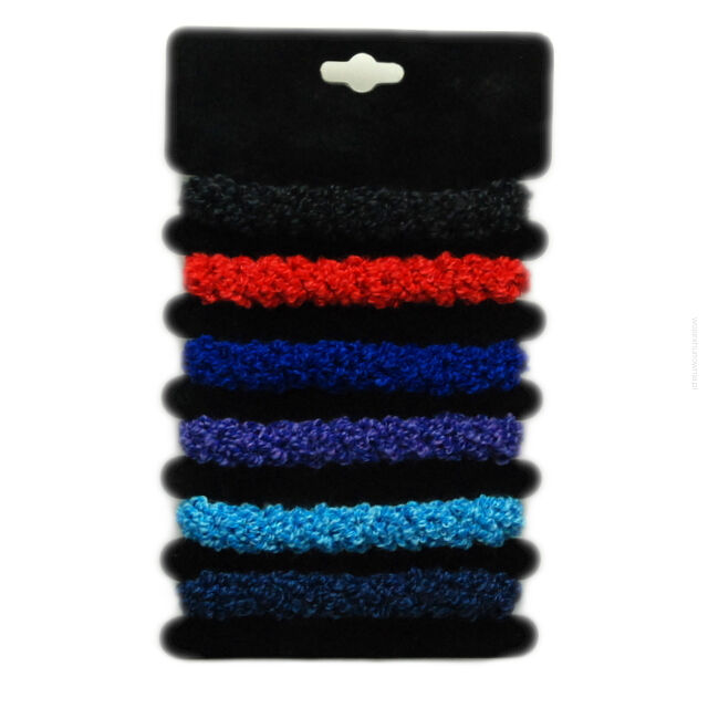 GUMKI DO WŁOSÓW GRUBE Z BLASZKĄ (6 SZTUK) 0014-10