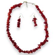 KOMPLET NASZYJNIK + BRANSOLETKA + KOLCZYKI              (0638-4) - 5