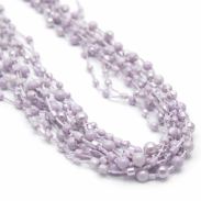 NASZYJNIK / WISIOREK Z FIOLETOWYMI KORALIKAMI (N-0604/6/9R A-1 SAM C) - 2