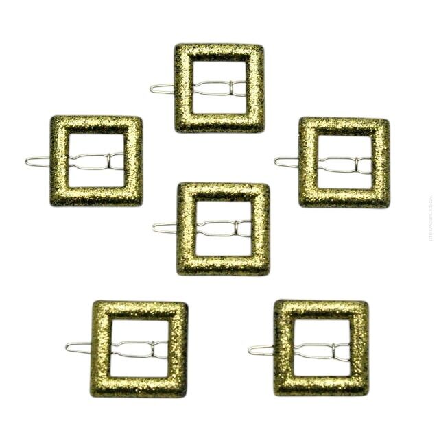 SPINKI DO WŁOSÓW ŚREDNIE BROKATOWE 6 SZTUK (0167-57)