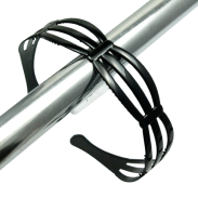 OPASKI DO WŁOSÓW CZARNE SZEROKIE 6 SZTUK (5492 SAH) - 2