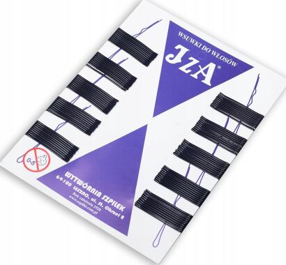 WSUWKI DO WŁOSÓW PROSTE CZARNE 4CM 100 SZTUK                       (004/100)