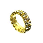 PIERŚCIONEK / OBRĄCZKA Z CYRKONIAMI                                                                0665-556 - 2