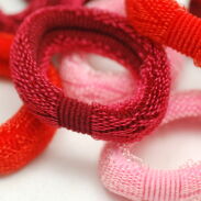 GUMKI DO WŁOSÓW / FROTKI CZERWONY MIX 12 SZTUK (5218 SA) - 2