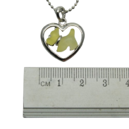 NASZYJNIK / WISIOREK NA ŁAŃCUSZKU Z SERDUSZKIEM                                           0611-4876-3 A/S - 3