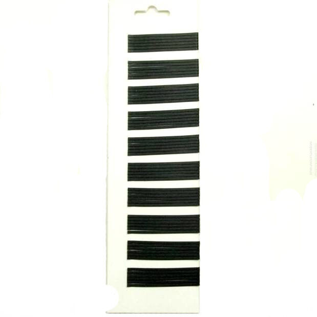 WSUWKA SZEROKA PROSTA CZARNA MAT (60 SZT) 7 cm