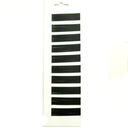 WSUWKA SZEROKA PROSTA CZARNA MAT (60 SZT) 7 cm