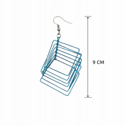 KOLCZYKI METALOWE WISZĄCE 