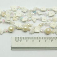 WISIOREK / NASZYJNIK Z KORALIKAMI Z MASY PERŁOWEJ                                                     0643-530 - 4