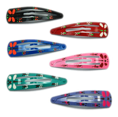 PYKI / SPINKI DO WŁOSÓW DZIECIĘCE DUŻE KOLOROWE 12 SZTUK (0091 S)