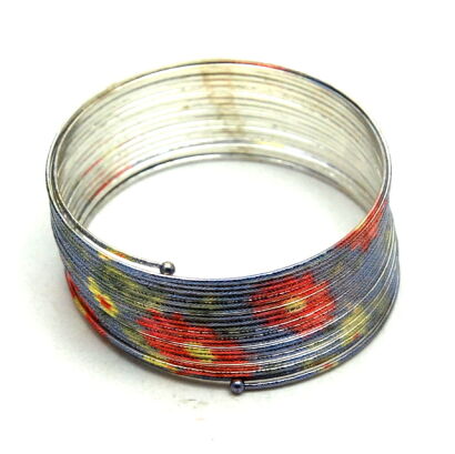 BRANSOLETKA  METALOWA  "SPRĘŻYNKA"  0617-163