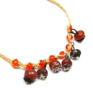 BRANSOLETKI NA SZNURKU Z KORALIKAMI 7 SZTUK                                             1814-2 AS - 9