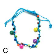 BRANSOLETKI NA SZNURKU Z KORALIKAMI 7 SZTUK                                             1814-2 AS - 4