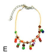 BRANSOLETKI NA SZNURKU Z KORALIKAMI 7 SZTUK                                             1814-2 AS - 6