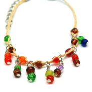 BRANSOLETKI NA SZNURKU Z KORALIKAMI 7 SZTUK                                             1814-2 AS - 13