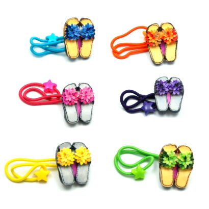 GUMKI DO WŁOSÓW DZIECIĘCE  "KLAPKI" 12 SZTUK MIX KOLOR (0651 SA)