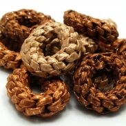 GUMKI DO WŁOSÓW OPONKI MIX BRĄZ / BEŻ 12 SZTUK(GUOP-2 SAH) - 2