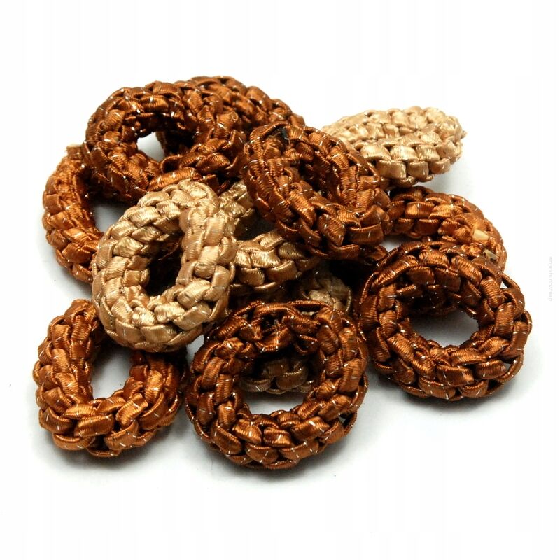 GUMKI DO WŁOSÓW OPONKI MIX BRĄZ / BEŻ 12 SZTUK(GUOP-2 SAH)