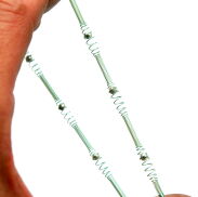 BRANSOLETKI MODERN METALOWE SPRĘŻYNKI SELEDYNOWE 6 SZTUK                       (1416-3 SAM) - 4