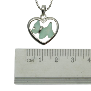 NASZYJNIK / WISIOREK NA ŁAŃCUSZKU Z SERDUSZKIEM                                           0611-4876-2 A/S - 3