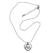 NASZYJNIK / WISIOREK NA ŁAŃCUSZKU Z SERDUSZKIEM                                           0611-4876-2 A/S - 2