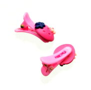 SPINKI DO WŁOSÓW DZIECIĘCE TRUSKAWKI 6 SZTUK (0317-591) - 2