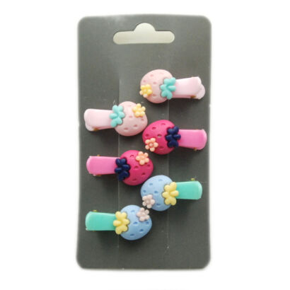 SPINKI DO WŁOSÓW DZIECIĘCE TRUSKAWKI 6 SZTUK (0317-591)