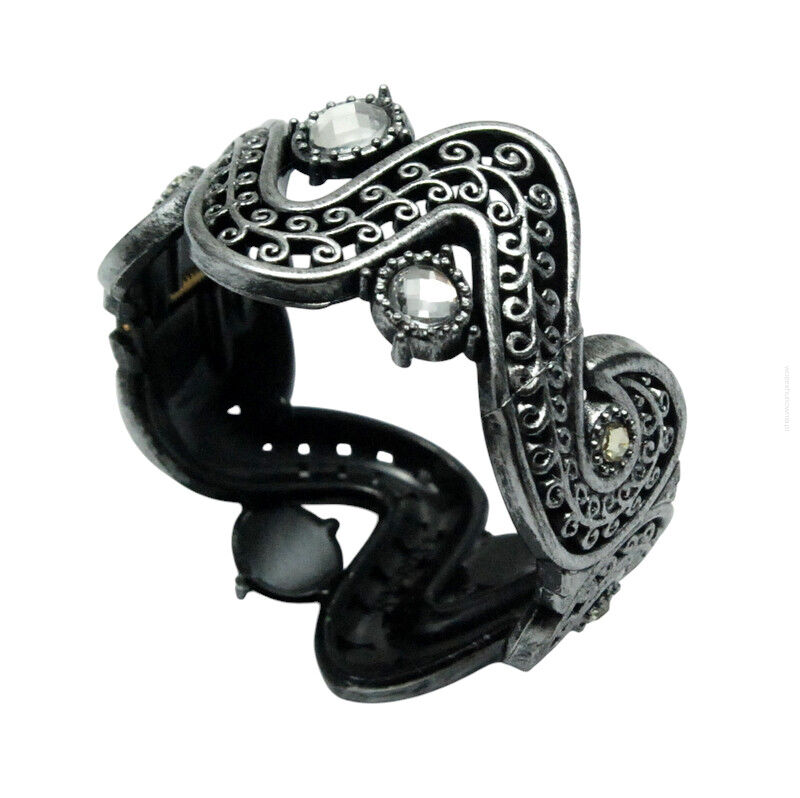 BRANSOLETKA SZEROKA ROZPINANA OZDOBNA(0611-5862 SA)