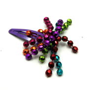 PYKI / SPINKI DO WŁOSÓW DZIECIĘCE Z KORALIKAMI 6 SZTUK (0196-81) - 2