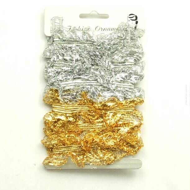 GUMKI OZDOBNE W ZŁOTYM I SREBRNYM KOLORZE 6 SZTUK (7956 SA)