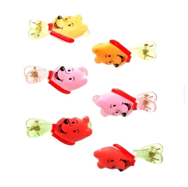 SPINKI DO WŁOSÓW DZIECIĘCE Z MISIAMI 6 SZTUK  (0317-952)