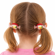 GUMKI DO WŁOSÓW DZIECIĘCE CZERWONE CUKIERKI 4 SZTUKI (0194-38 SAMH) - 3