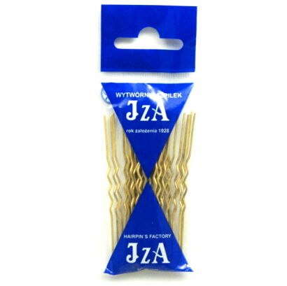 IZA KOKÓWKI ZŁOTE KARBOWANE DO WŁOSÓW (7,5 CM) 20 SZTUK B075/20