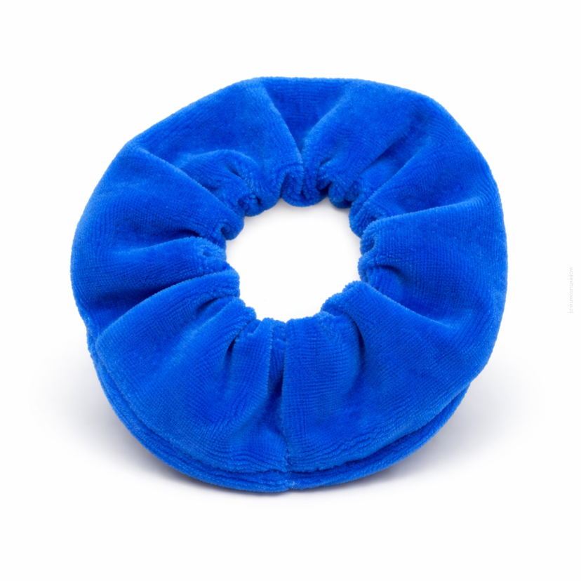 GUMKA DO WŁOSÓW WELUR/SCRUNCHIE NIEBIESKA                                             0103-NB