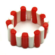 BRANSOLETKI PLASTIKOWE KOLOROWE (6 SZTUK)                                                                          0608-625 - 3