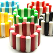 BRANSOLETKI PLASTIKOWE KOLOROWE (6 SZTUK)                                                                          0608-625 - 2