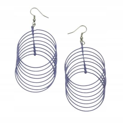 KOLCZYKI METALOWE WISZĄCE "DRUCIKI"      (0615-622 SA)