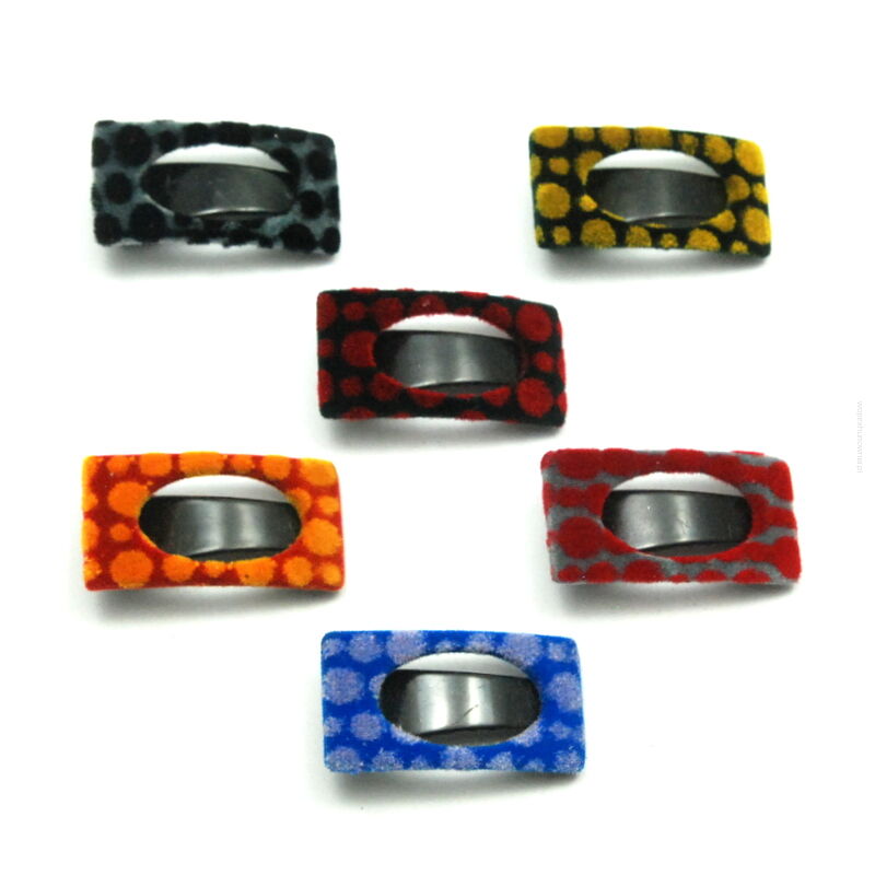 SPINKI / PELIKANY MAŁE POKRYTE WELUREM 6 SZTUK                                                                        (PED SAH)