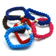 GUMKI DO WŁOSÓW GRUBE KOLOROWE Z BLASZKĄ 6 SZTUK (0884 SA) - 2